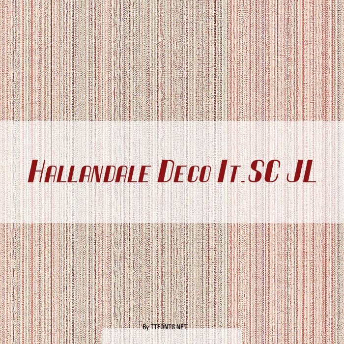 Hallandale Deco It.SC JL example